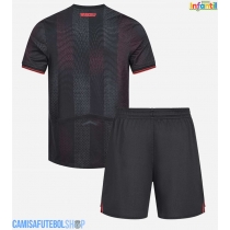 Camisa de time de futebol Bayer Leverkusen Replicas 1º Equipamento Infantil 2025-26 Manga Curta (+ Calças curtas)